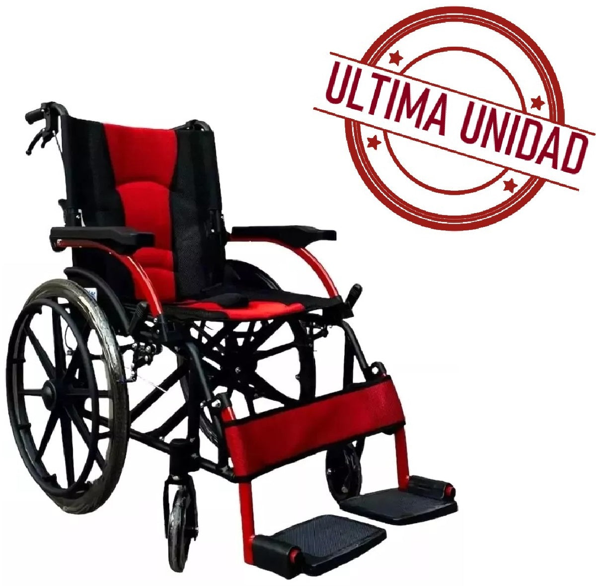 Silla De Ruedas de Aluminio Geriatrica, Desmontable, Maciza, Oneder