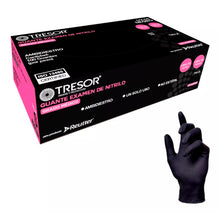 Guantes De Nitrilo Negro Sin Polvo - Caja 100 Unds