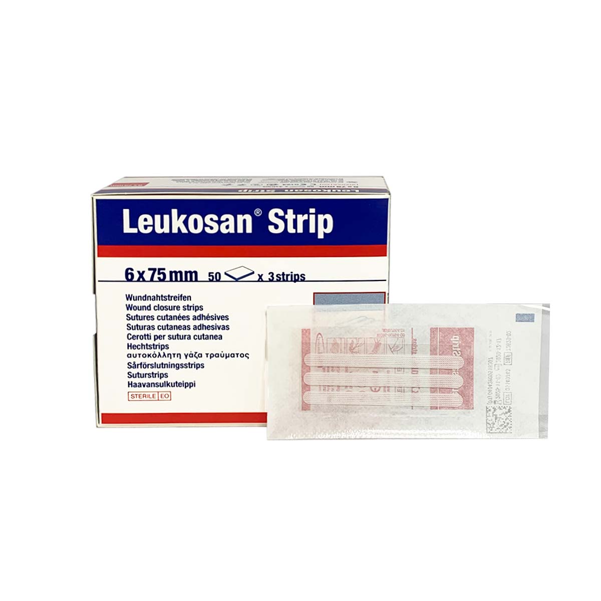 Leukosan Strip 6 X 75mm Pack De 2 Sobres X 6 Unds