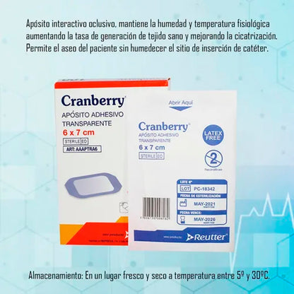 Apósito Adhesivo Transparente 6x7cm - Pack De 5 Unidades