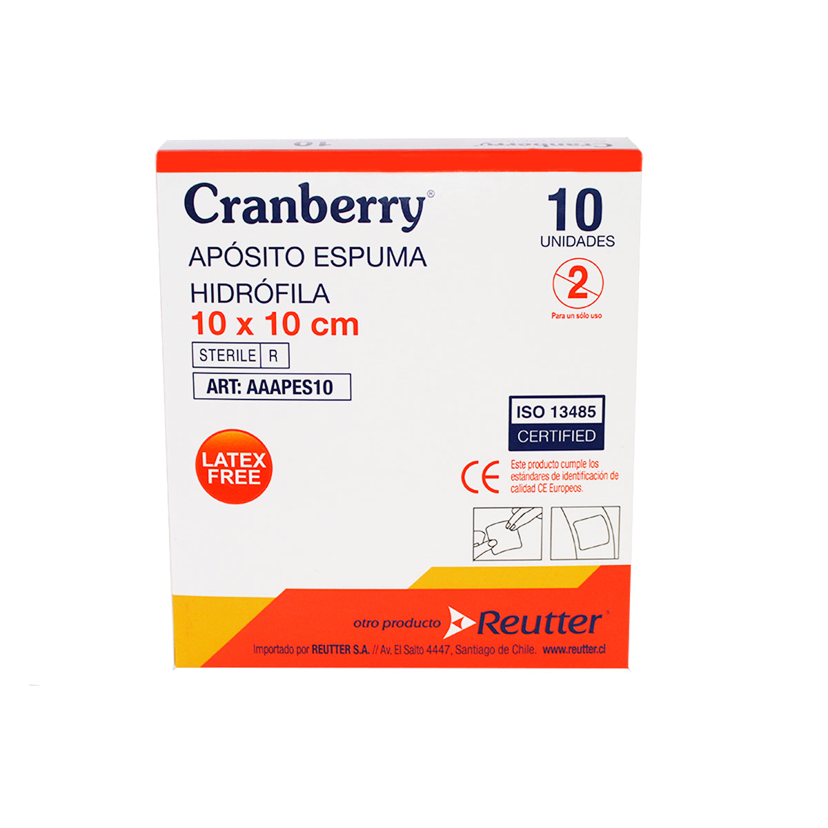 Apósito Espuma Hidrófila De 10x10 Cm - Pack De 5 Unidades