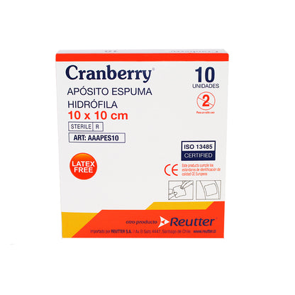 Apósito Espuma Hidrófila De 10x10 Cm - Pack De 5 Unidades