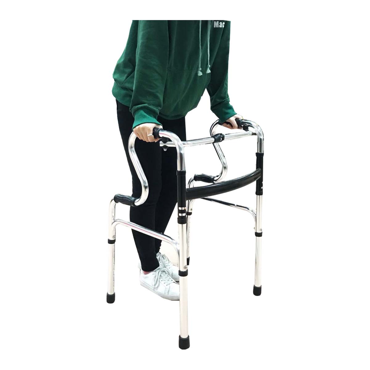 Andador Multifuncional 5 En 1 Plegable Altura Regulable Aluminio