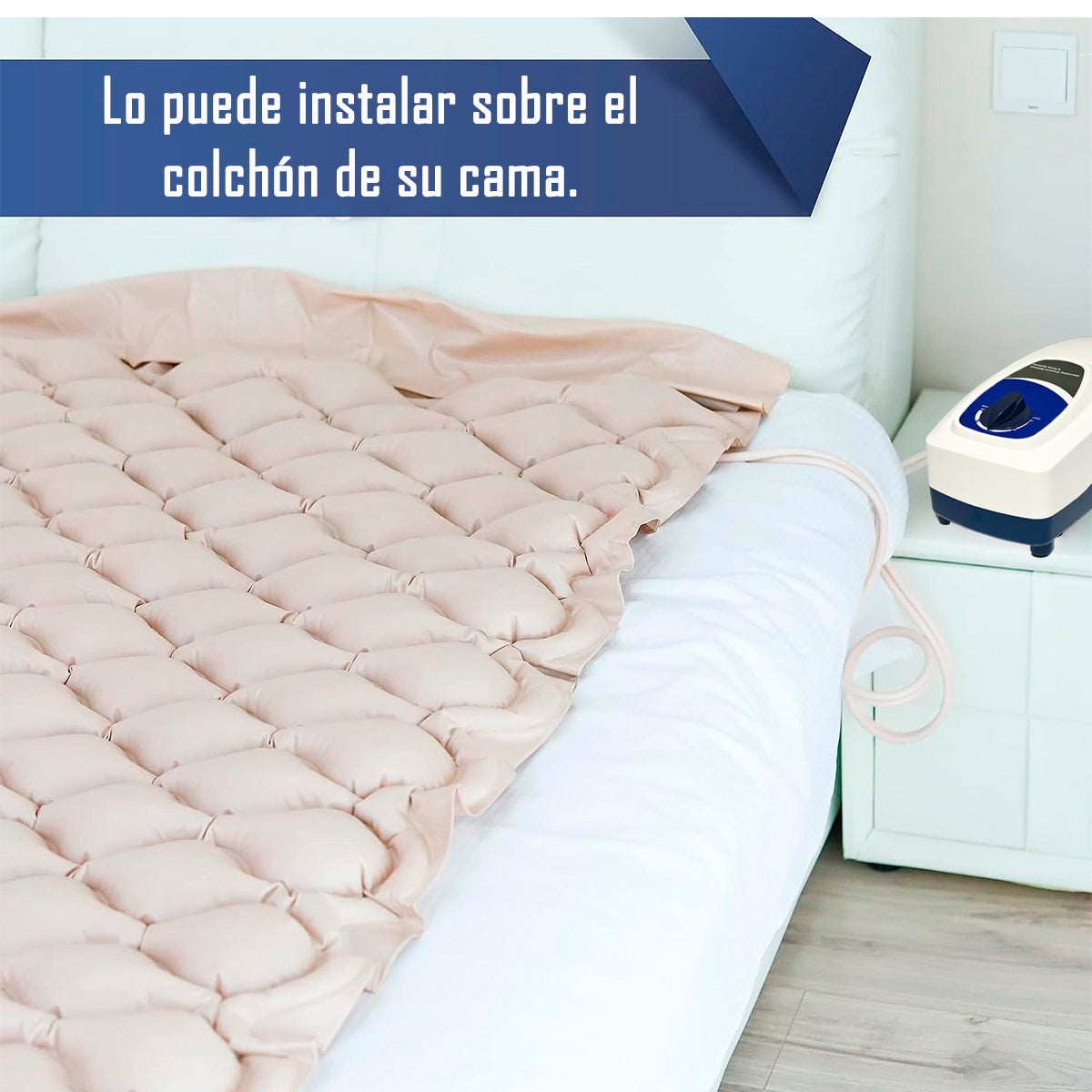 Colchon Antiescara Con Motor + Kit De Reparacion Premium