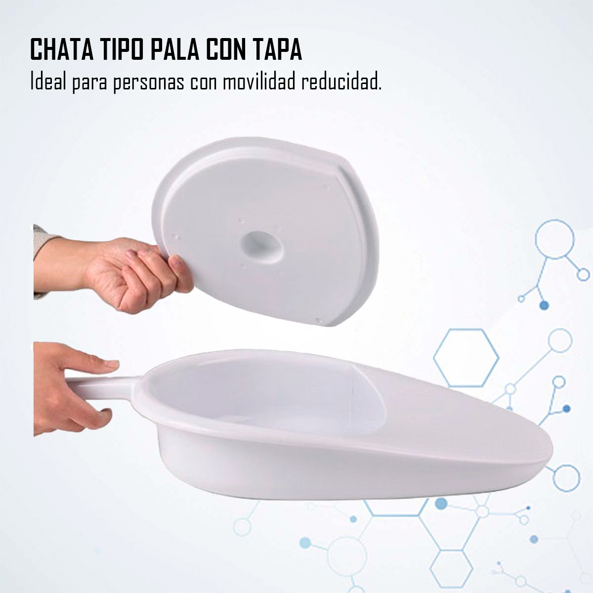 Chata Plana Tipo Zapato Con Tapa Y Mango