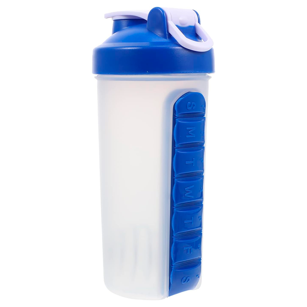 Botella De Agua 600ml + Pastillero Organizador De Pastilla