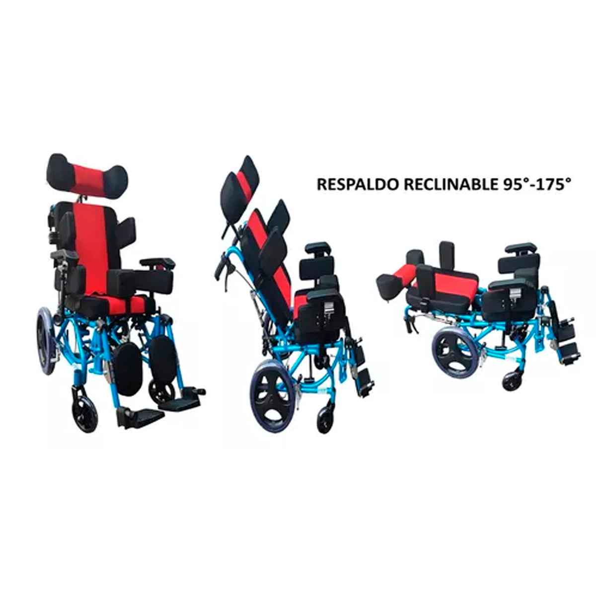 Silla De Ruedas Neurológica Estandar Reclinable Con Bandeja Desmontable