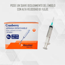 Jeringa Desechable 10ml Luer Lock 21g Pack De 10 Unid