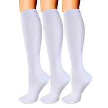 Calcetines Media Compresión Anti-varices Pack 3 Blancas