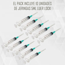 Jeringa Desechable 5ml Luer Lock 21g Pack De 10 Unid