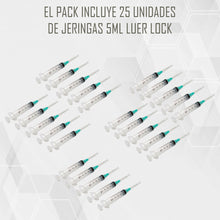 Jeringa Desechable 5ml Luer Lock 21g Pack De 25 Unid