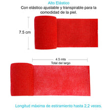 Venda Autoadherente Compatible Con Coban 15cm X 4.5mt -1 Und Roja