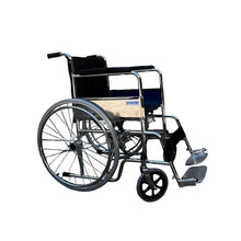 Silla De Ruedas, Ruedas Macizas, Plegable Cromada