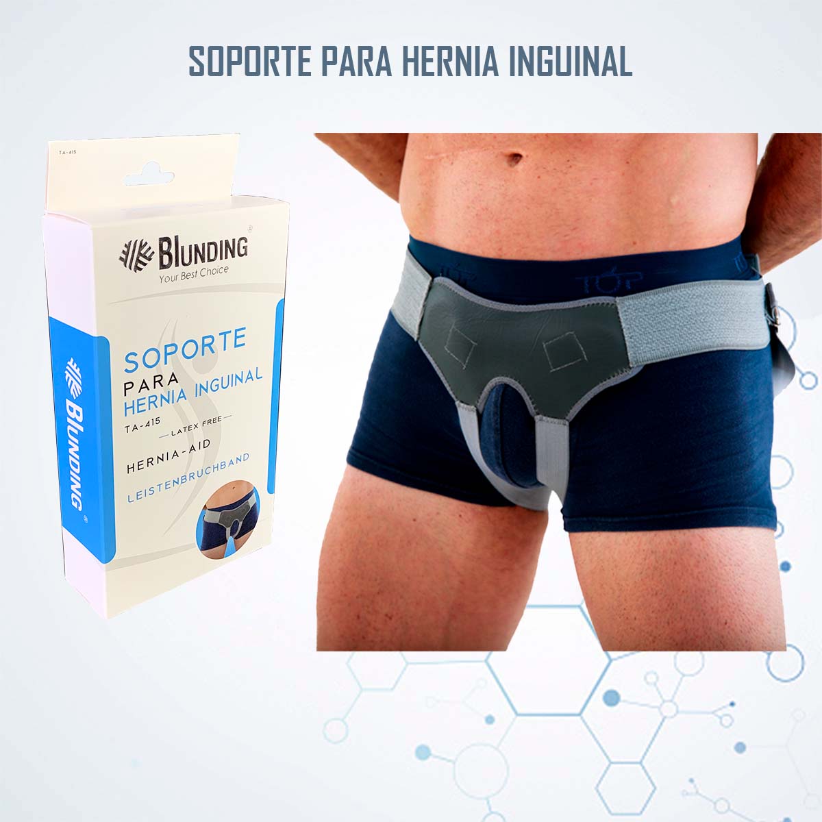 Soporte Contenedor Para Hernia Inguinal Talla XL - Blunding